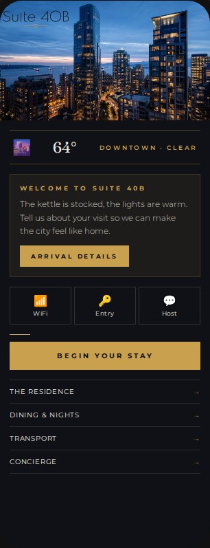Suite 40B — city style